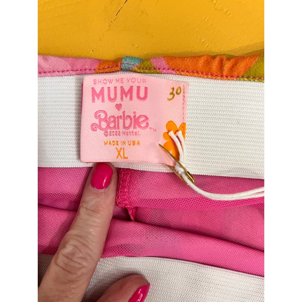 Multicolor Swirl Ruched Mini Skirt - Picture 6 of 10